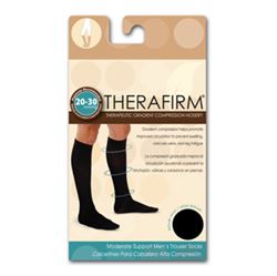 Imagen de CALCETIN THERAFIRM ALTA COMPRESION (20-30 mmHg) CABALLERO TALLA MEDIANA COLOR NEGRO